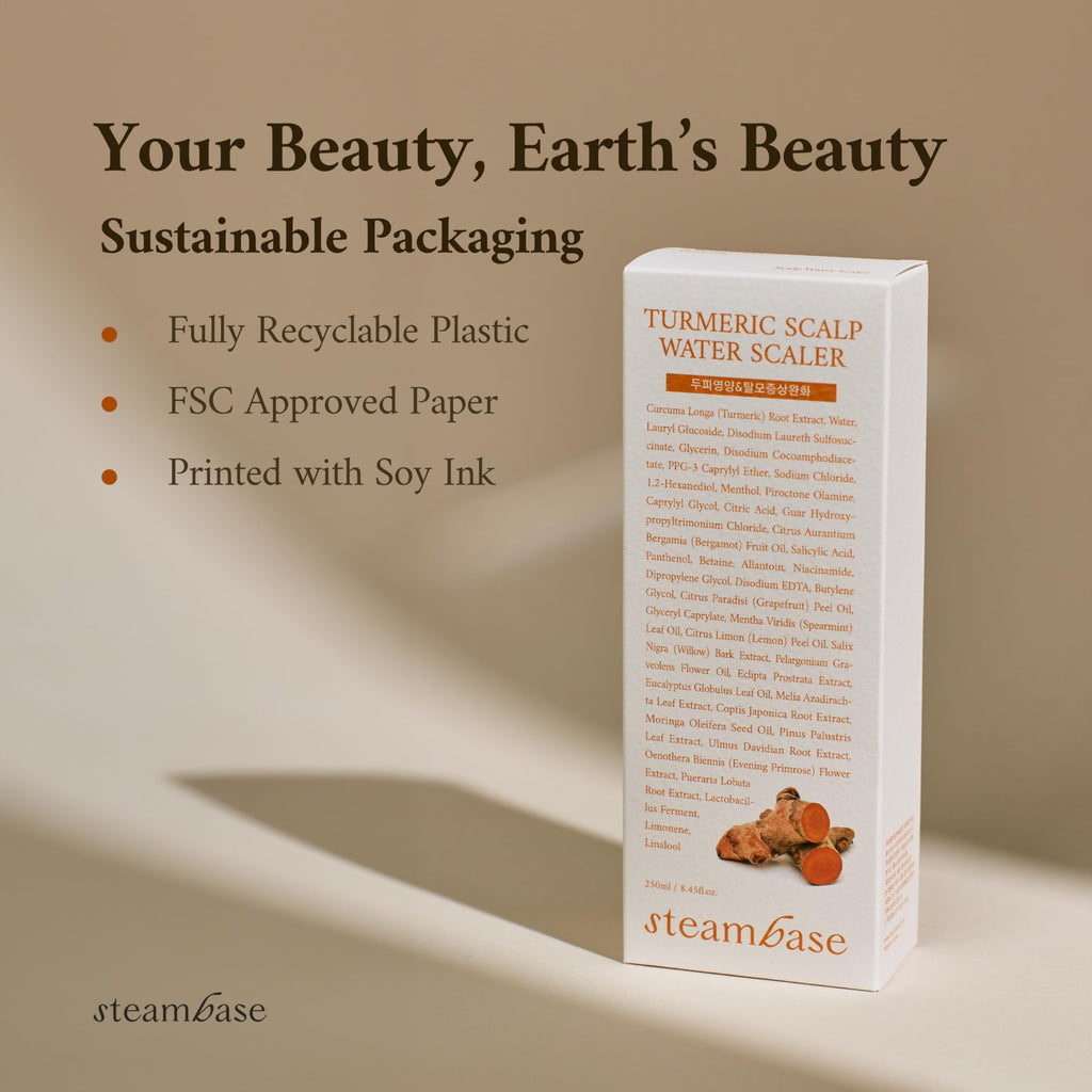 STEAMBASE Turmeric Scalp Water Scaler | Exfoliate & Balance Scalp