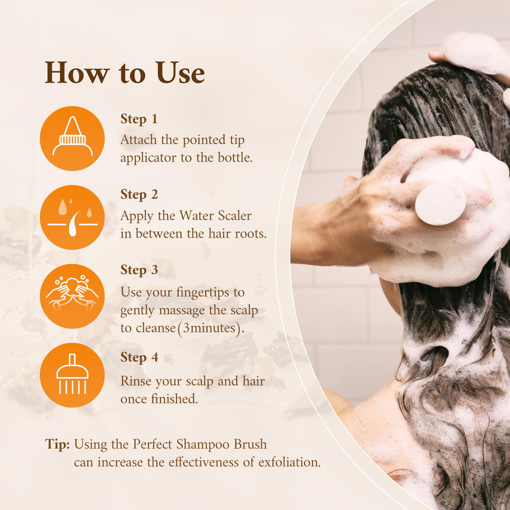 STEAMBASE Turmeric Scalp Water Scaler | Exfoliate & Balance Scalp