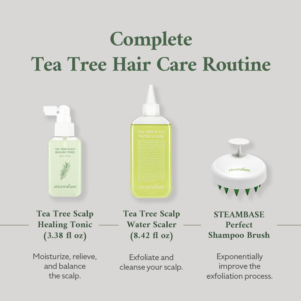 STEAMBASE Tea Tree Scalp Healing Tonic | Hydrating, Soothing Scalp Spray | 3.38 fl oz