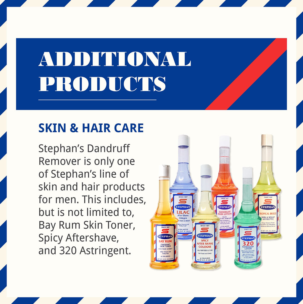 Stephan's Dandruff Remover with Mineral Oil 16 oz — Dry Scalp Care