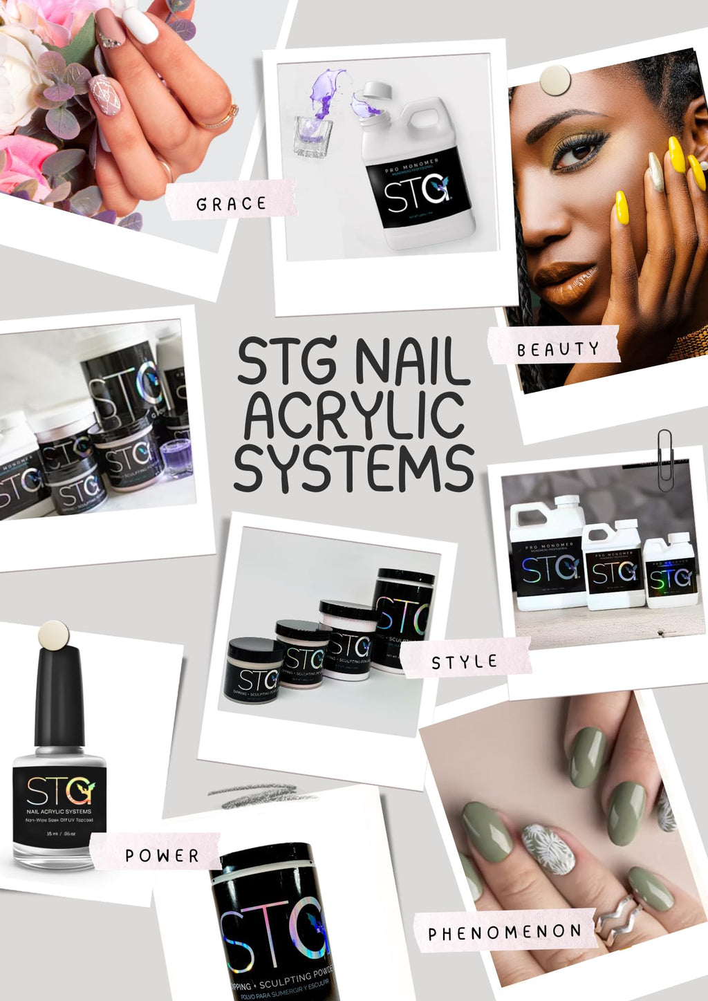 STG Acrylic Monomer EMA - MMA Free, Primerless, Non-Yellowing, Purple 16oz | Nail Sculpting Liquid