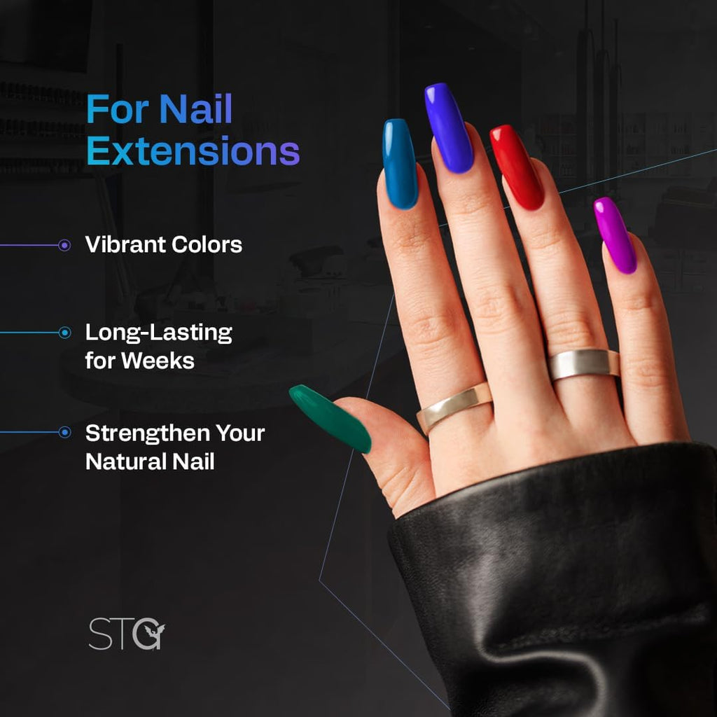 STG Acrylic Monomer EMA - MMA Free, Primerless, Non-Yellowing, Purple 16oz | Nail Sculpting Liquid