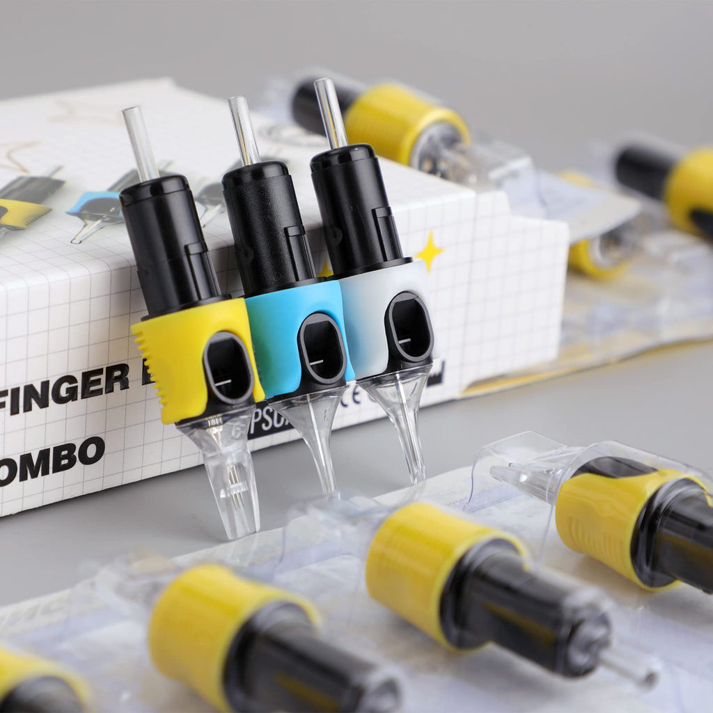 STIGMA Finger Ledge Tattoo Cartridges #12 0.35mm Round Magnum – 47pcs with Membrane for Rotary Machines