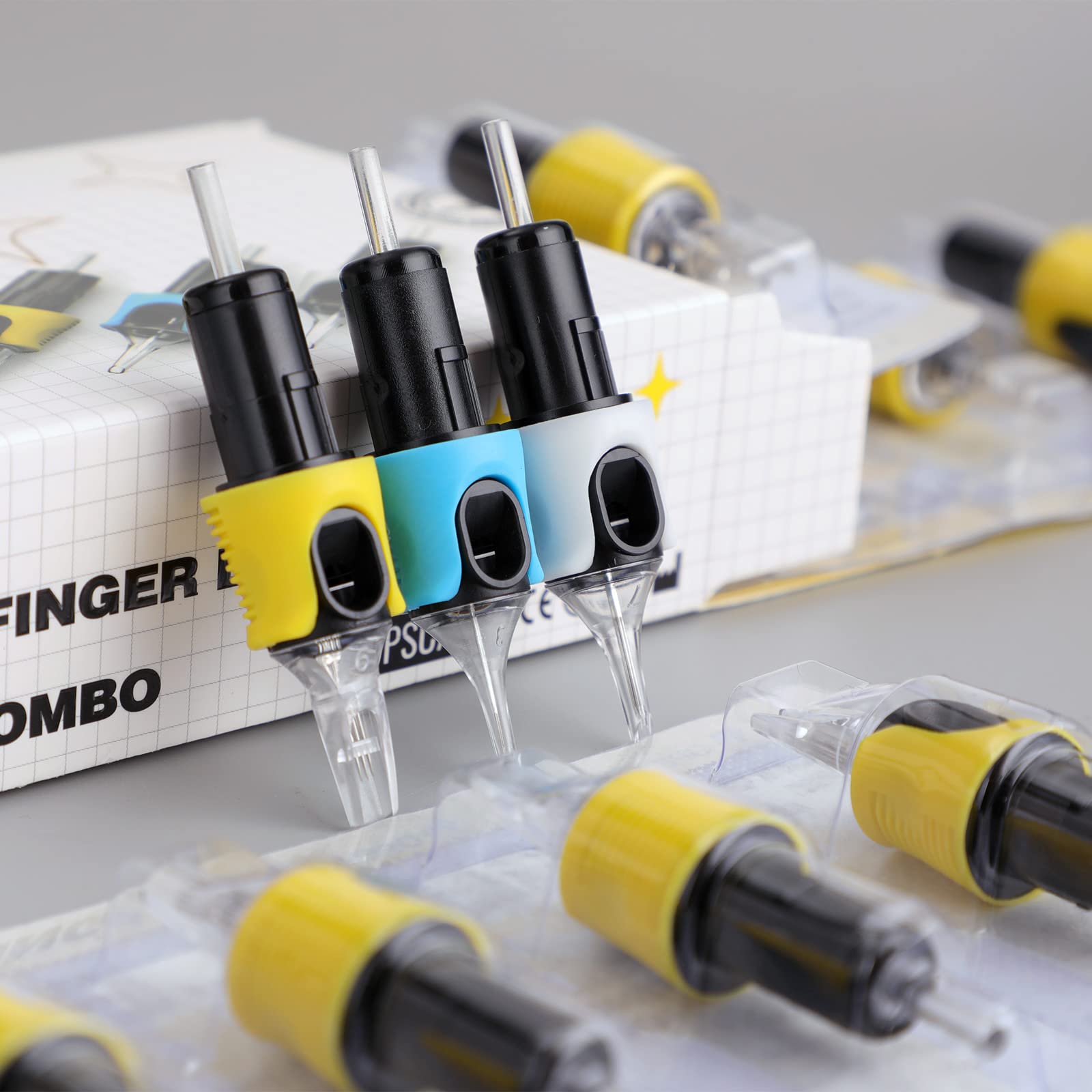 STIGMA Finger Ledge Tattoo Cartridges #12(13RM) 0.35mm Round Magnum – 16pcs with Membrane for Rotary Machines