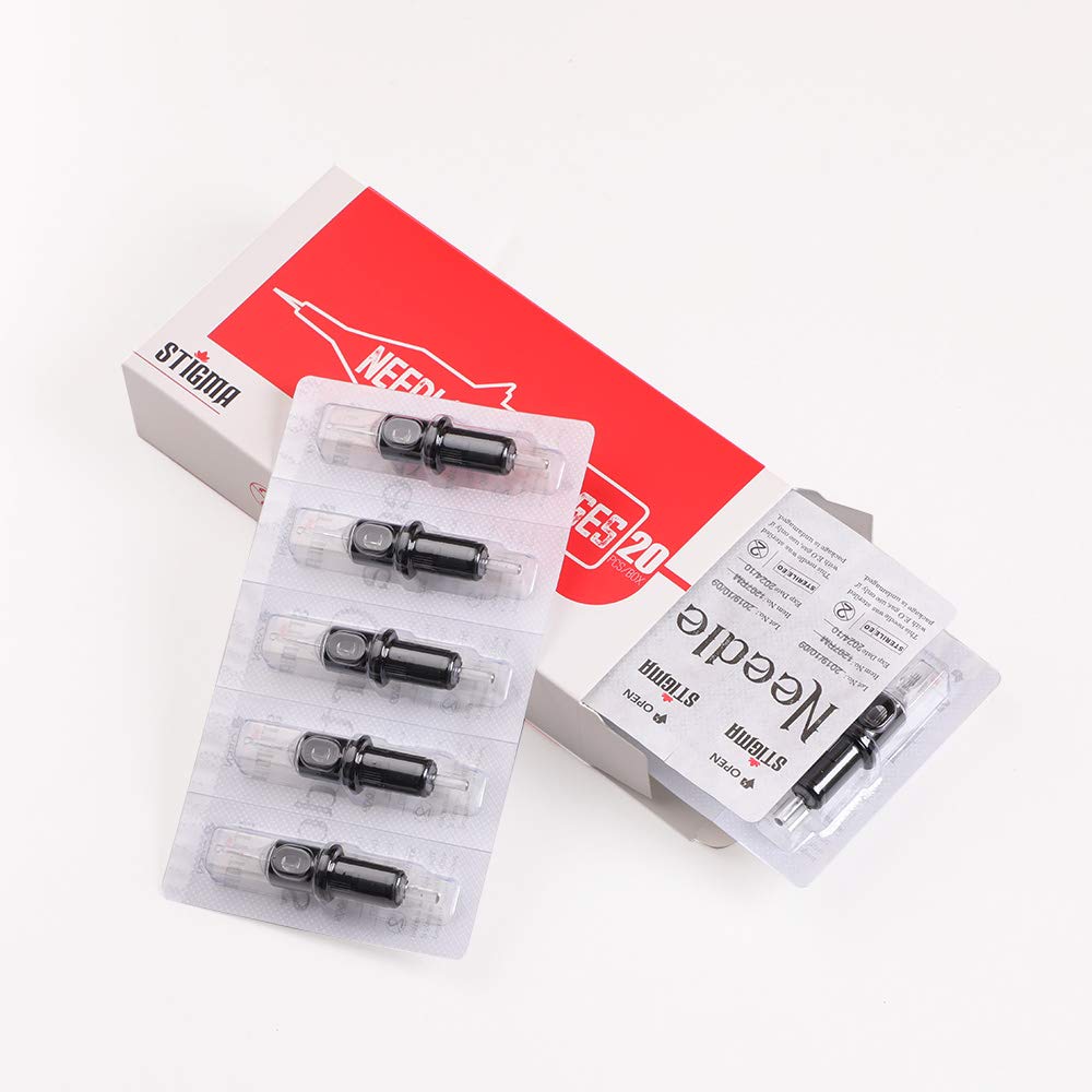 STIGMA EN05-20-1011RL Bugpin Round Liner Disposable Cartridges – 20Pcs Membrane-Safety Pack
