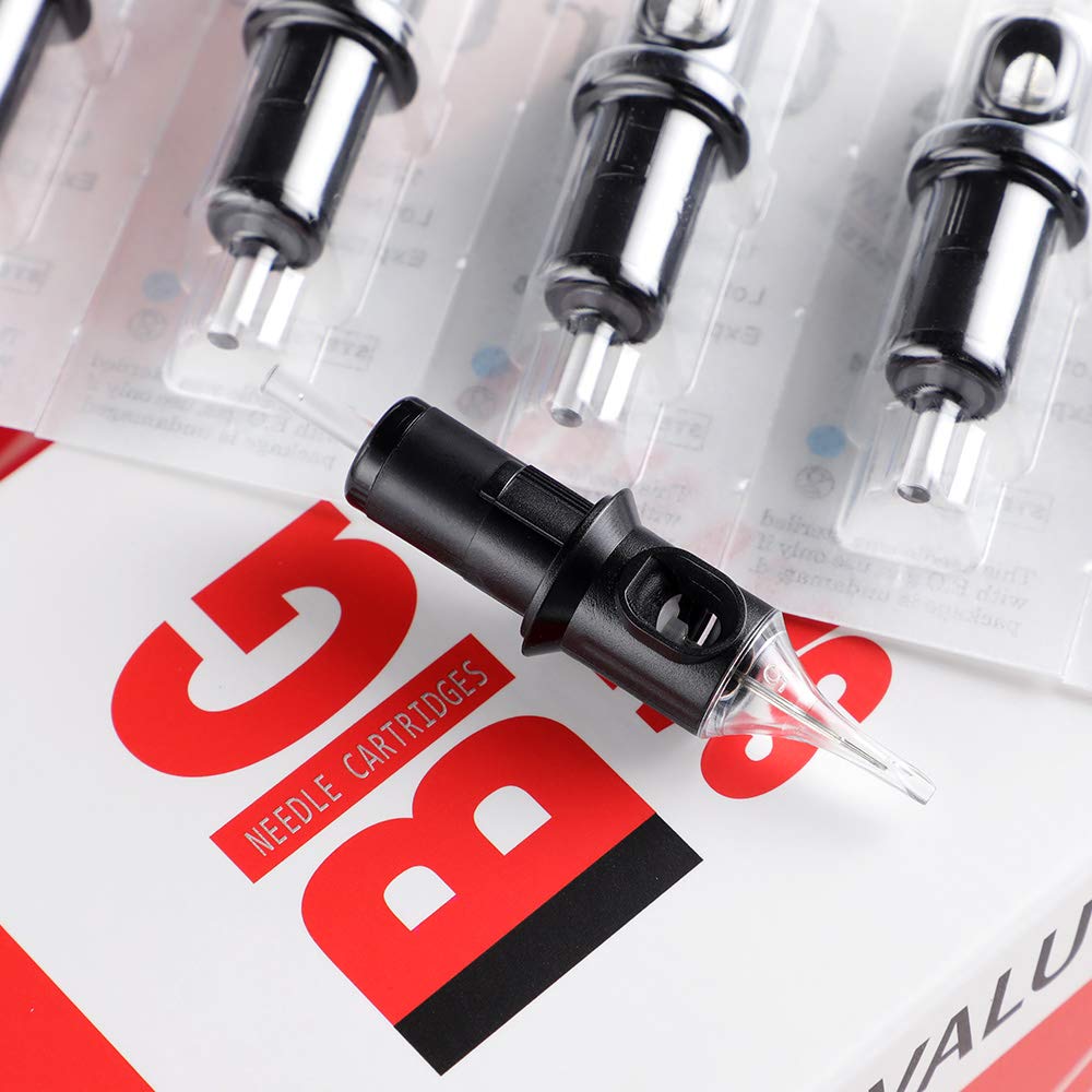STIGMA EN05-50KIT-W: 50Pcs Bugpin Round Liner Cartridges 0.3mm for Rotary Tattoo Machines
