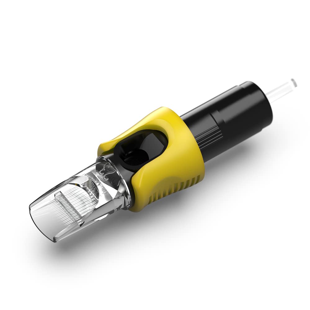 STIGMA Finger Ledge Tattoo Cartridges #12 0.35mm Round Magnum – 47pcs with Membrane for Rotary Machines