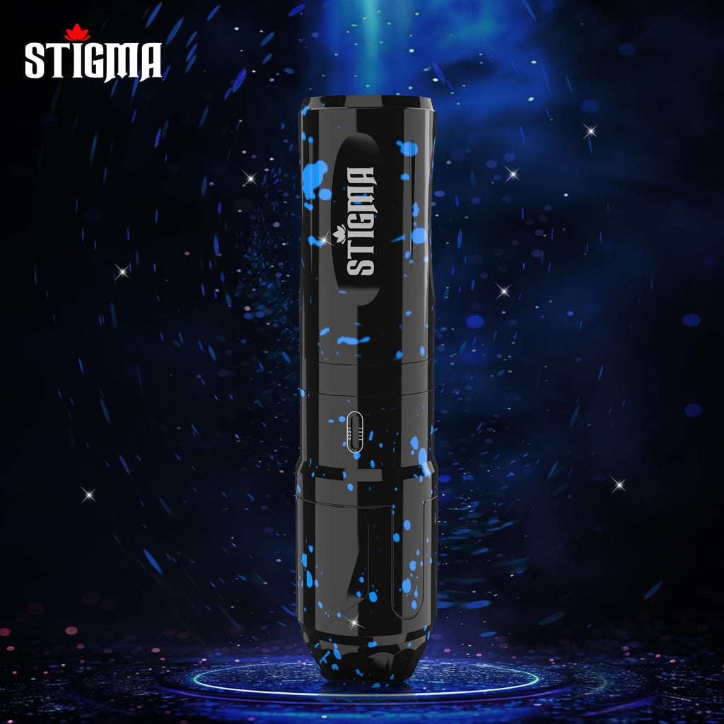 STIGMA Wireless Tattoo Gun Kit ST-TK9003-3 — Beginner Rotary Pen with 2 Batteries & 20 Cartridge Needles