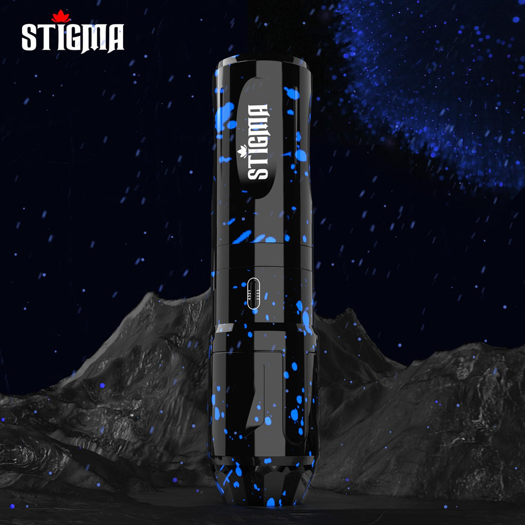 STIGMA Wireless Tattoo Gun Kit ST-TK9003-3 — Beginner Rotary Pen with 2 Batteries & 20 Cartridge Needles