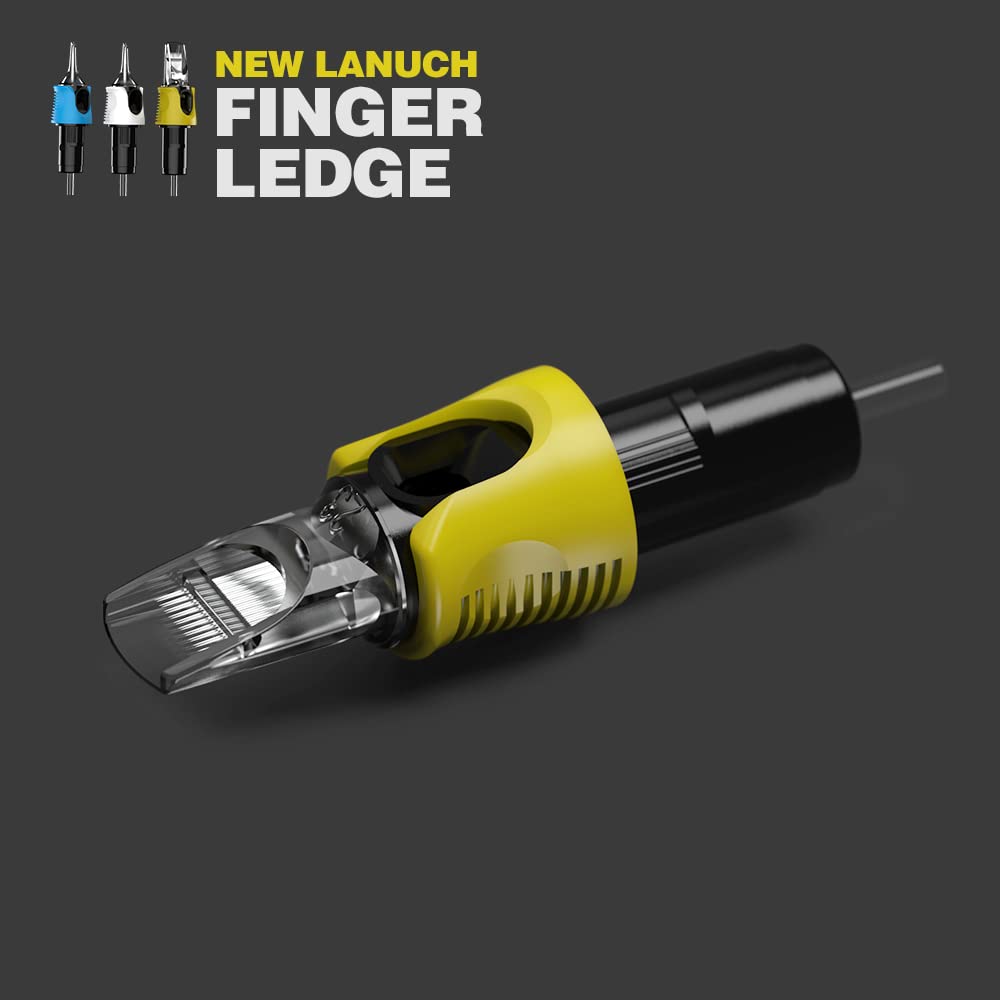STIGMA Finger Ledge Tattoo Cartridges #12 0.35mm Round Magnum – 47pcs with Membrane for Rotary Machines