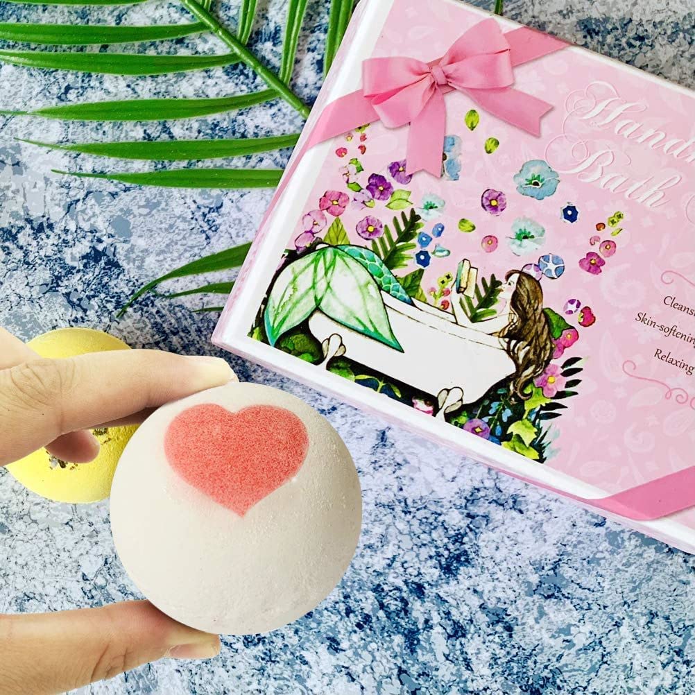 STNTUS INNOVATIONS Bath Bomb Gift Set – 7 Natural Handmade Bombs