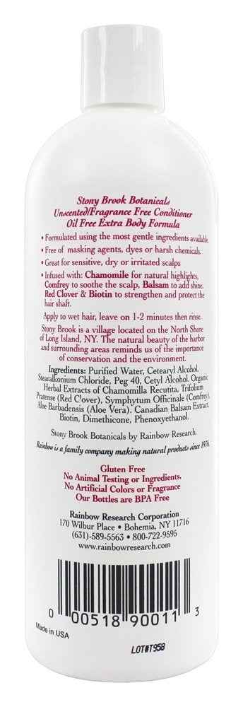 Stonybrook Conditioner Unscented – 16 fl oz | Fragrance-Free Conditioning for All Hair Types