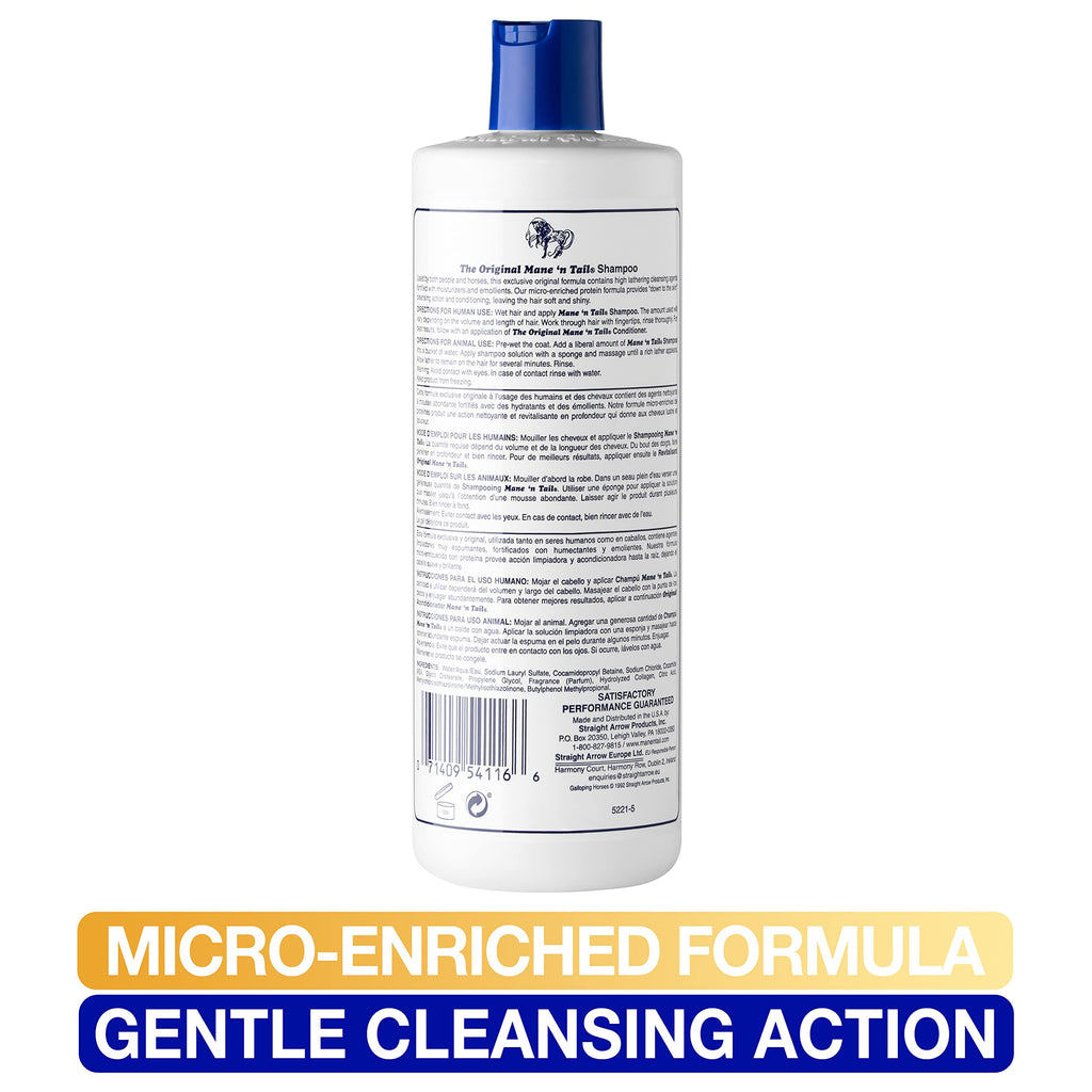 Straight Arrow Mane N Tail & Body Shampoo – Original 16 oz | Unisex