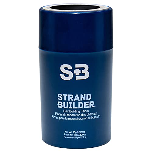 Strand Builder Hair Fibers for Thinning Hair - 15g (Black)