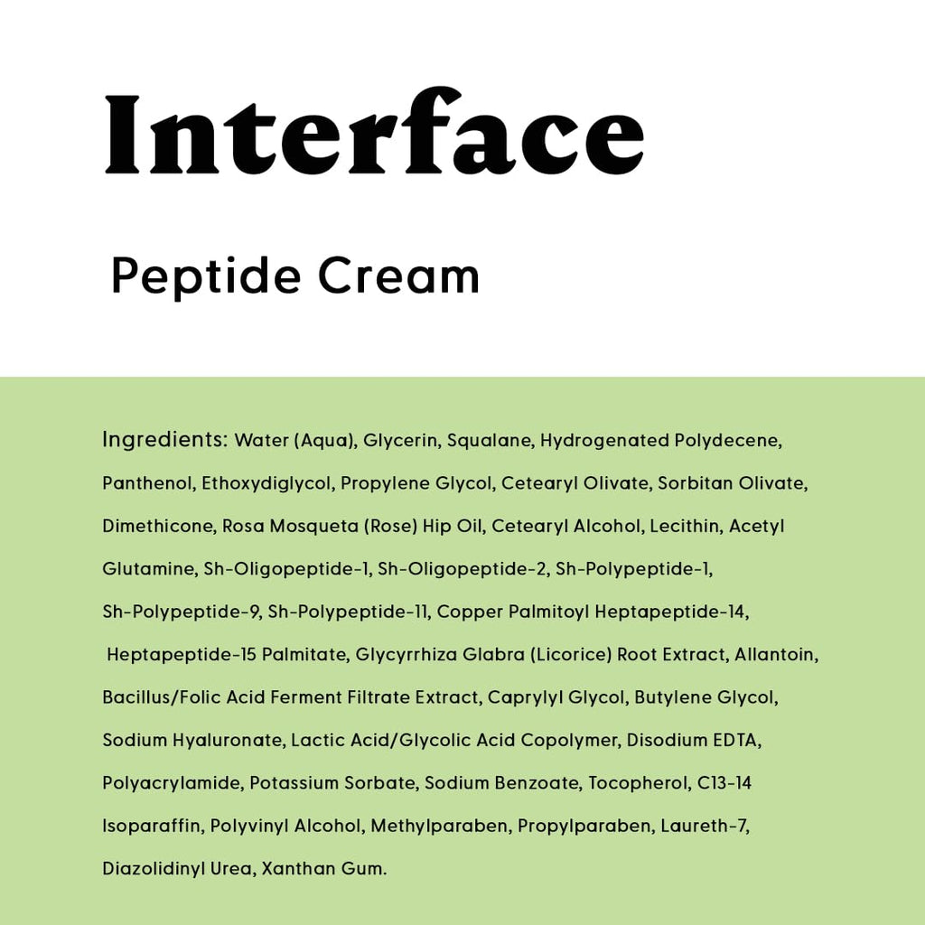 Stratia Interface Daily Moisturizer with Peptides – Hydration & Barrier Support for All Skin Types (1.7 oz)