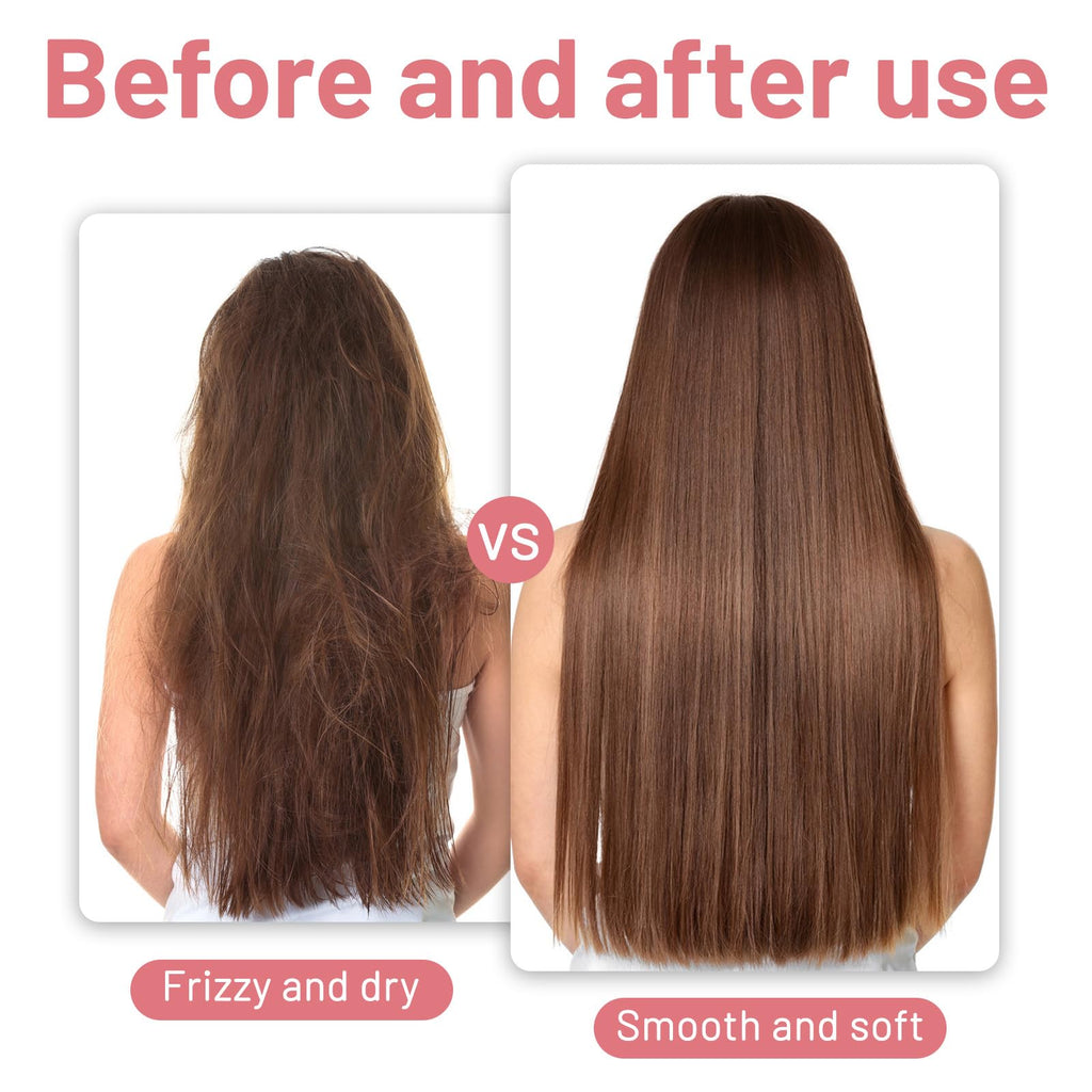 Strawberry & Milk Shampoo & Conditioner Set – All Hair Types, Strengthen Roots, Reduce Split Ends (8.38 Fl Oz Each)