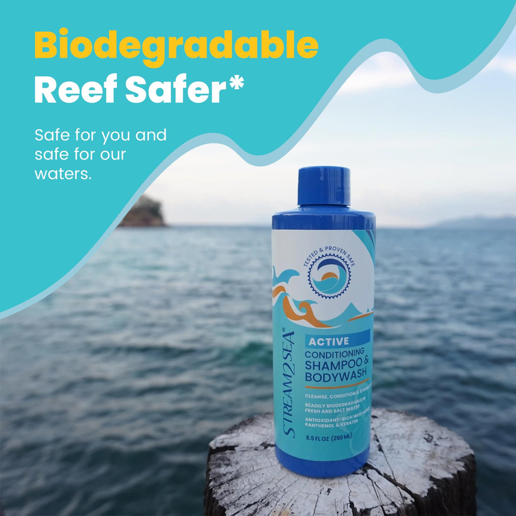 STREAM 2 SEA 3-in-1 Shampoo, Body Wash & Conditioner – Reef Safe, All Natural