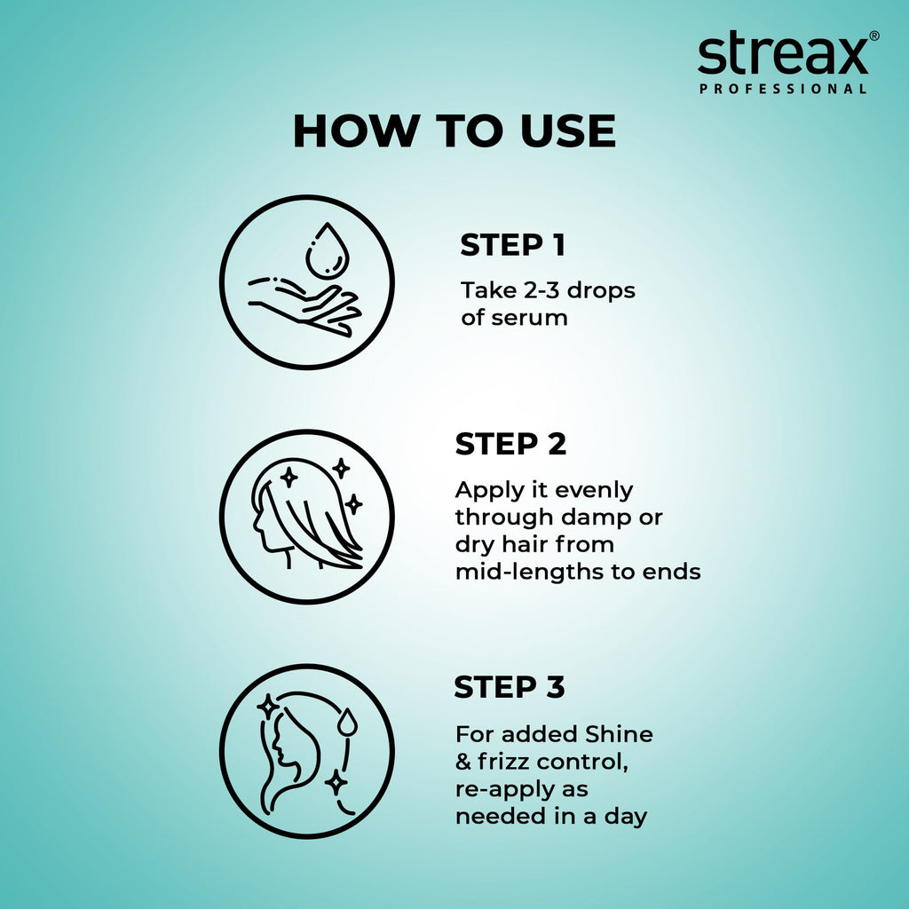 Streax Professional Vitariche Gloss Hair Serum - 115 ml | Shine & Smoothness
