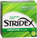 Stridex Daily Care Sensitive With Aloe Pads – 55 Count Per Container (Pack of 4)