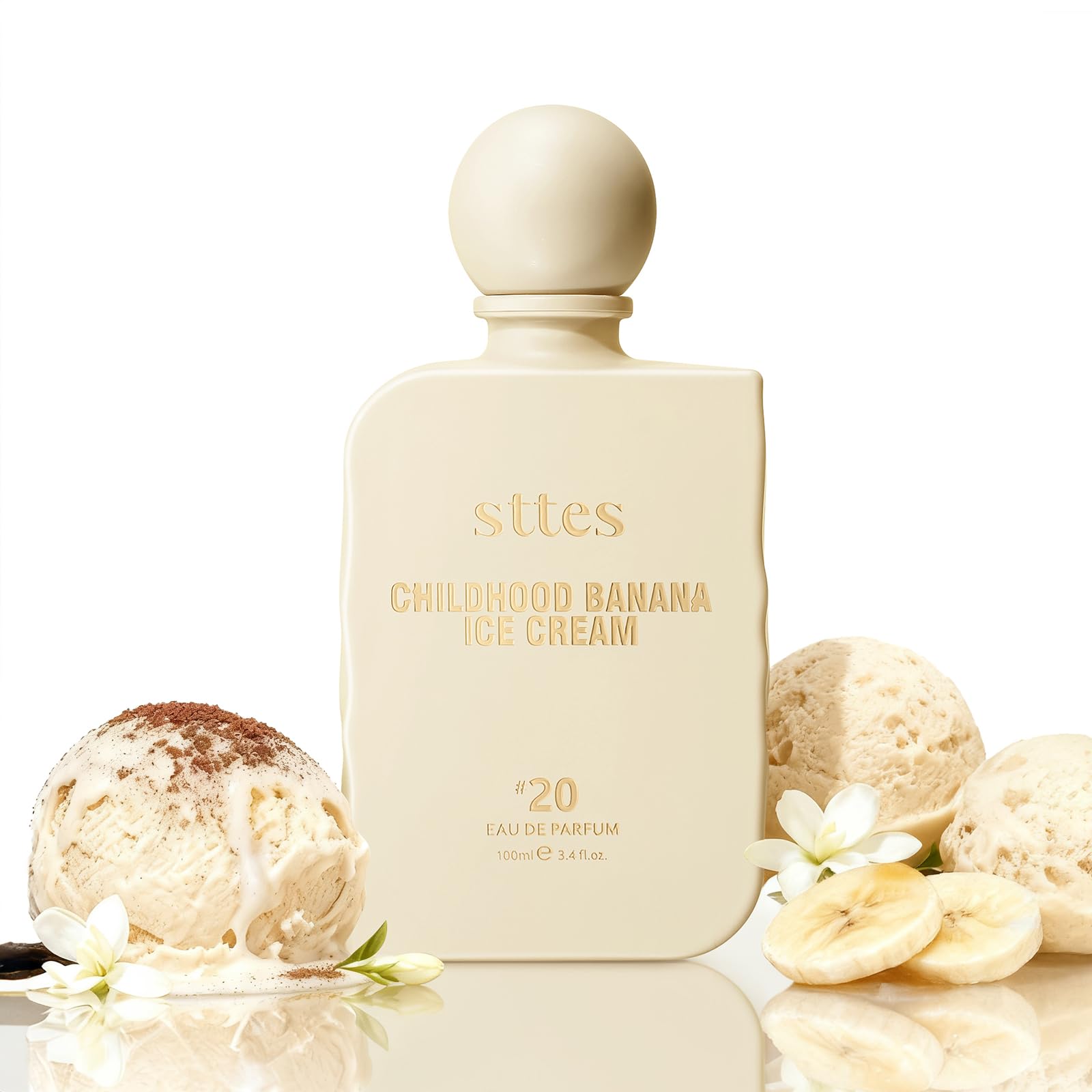 Sttes Perfume #20 for Women - Banana Ice Cream EDP with Vanilla & Caramel, 100ml