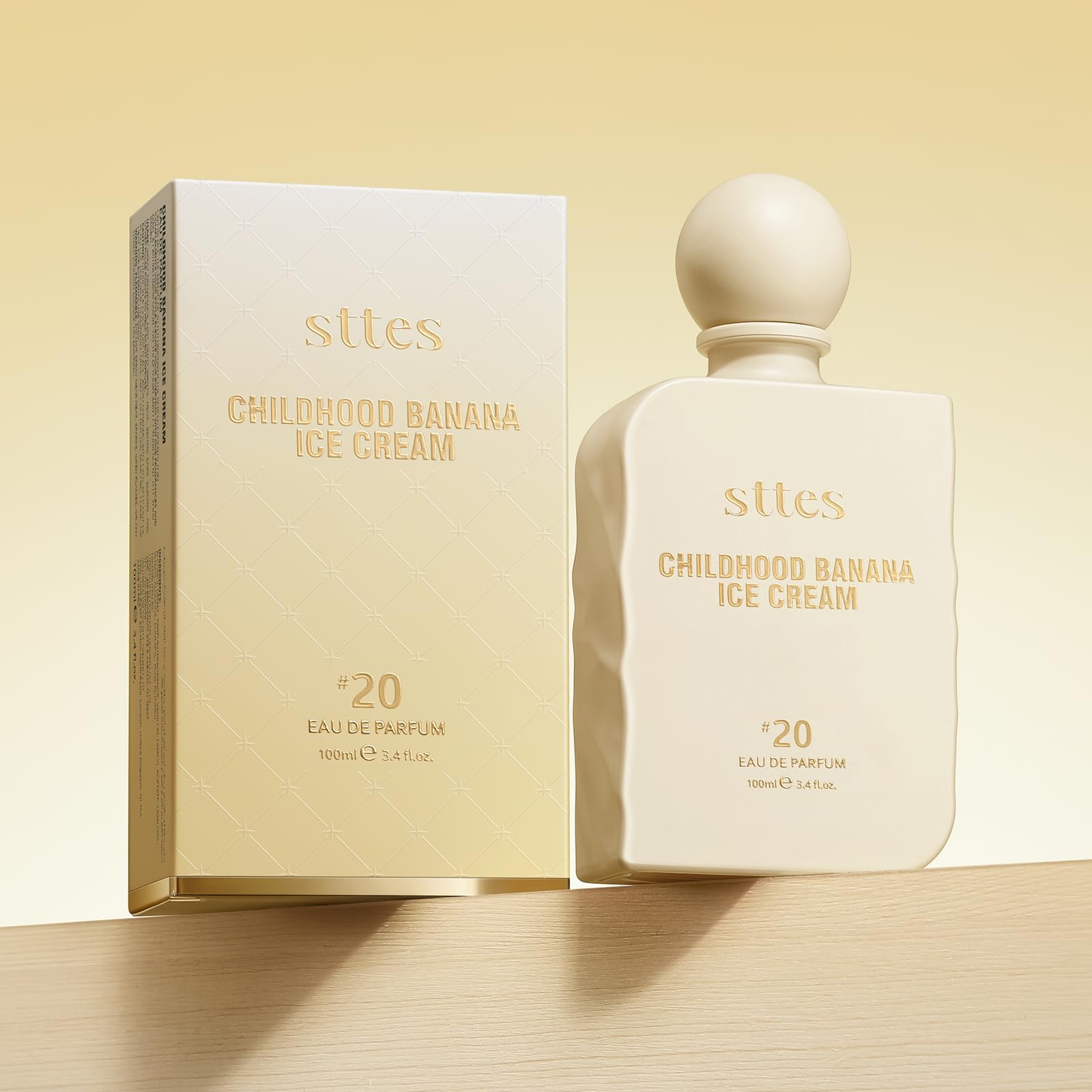 Sttes Perfume #20 for Women - Banana Ice Cream EDP with Vanilla & Caramel, 100ml