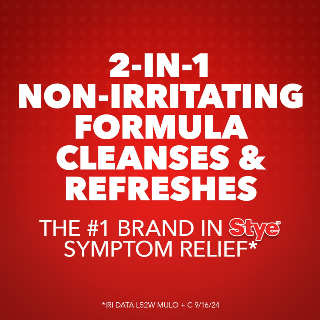 Stye Cleansing Eyelid Wipes – Individually Wrapped, Gentle Eye Cleaning (12 Count)