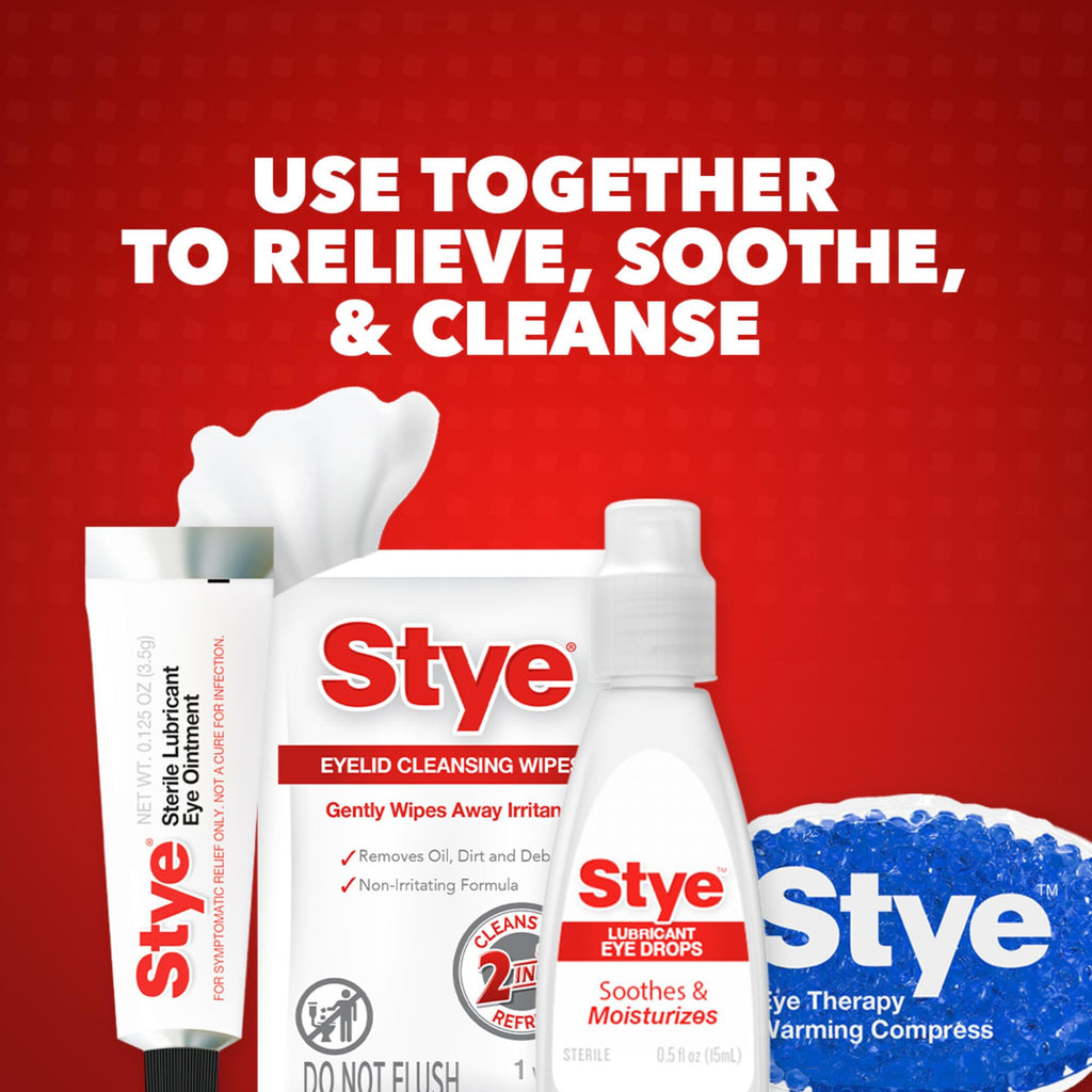 Stye Cleansing Eyelid Wipes – Individually Wrapped, Gentle Eye Cleaning (12 Count)