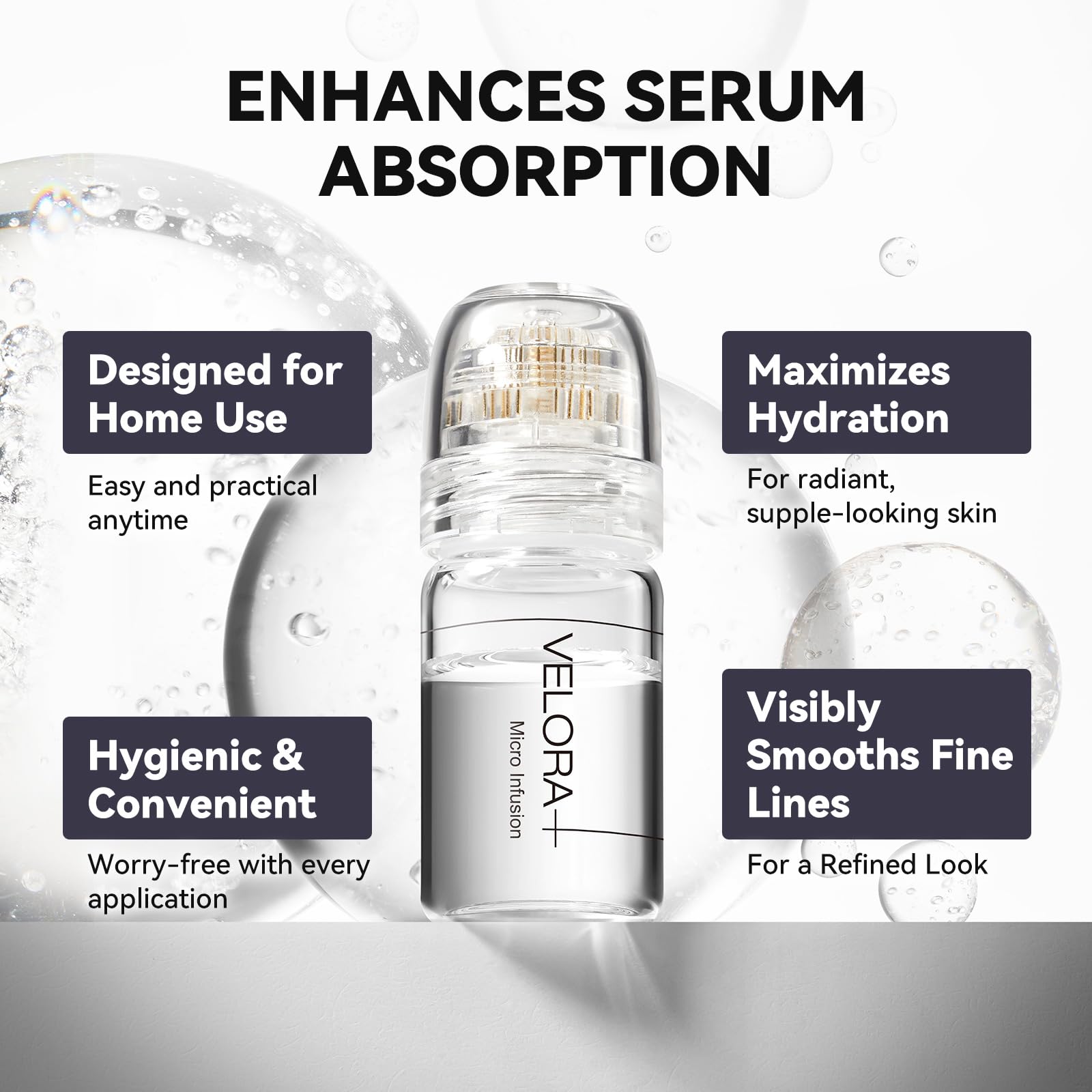 Styirl Micro Infusion System for Face – Hydrating Serum with HA & Peptides (1-Month Supply)