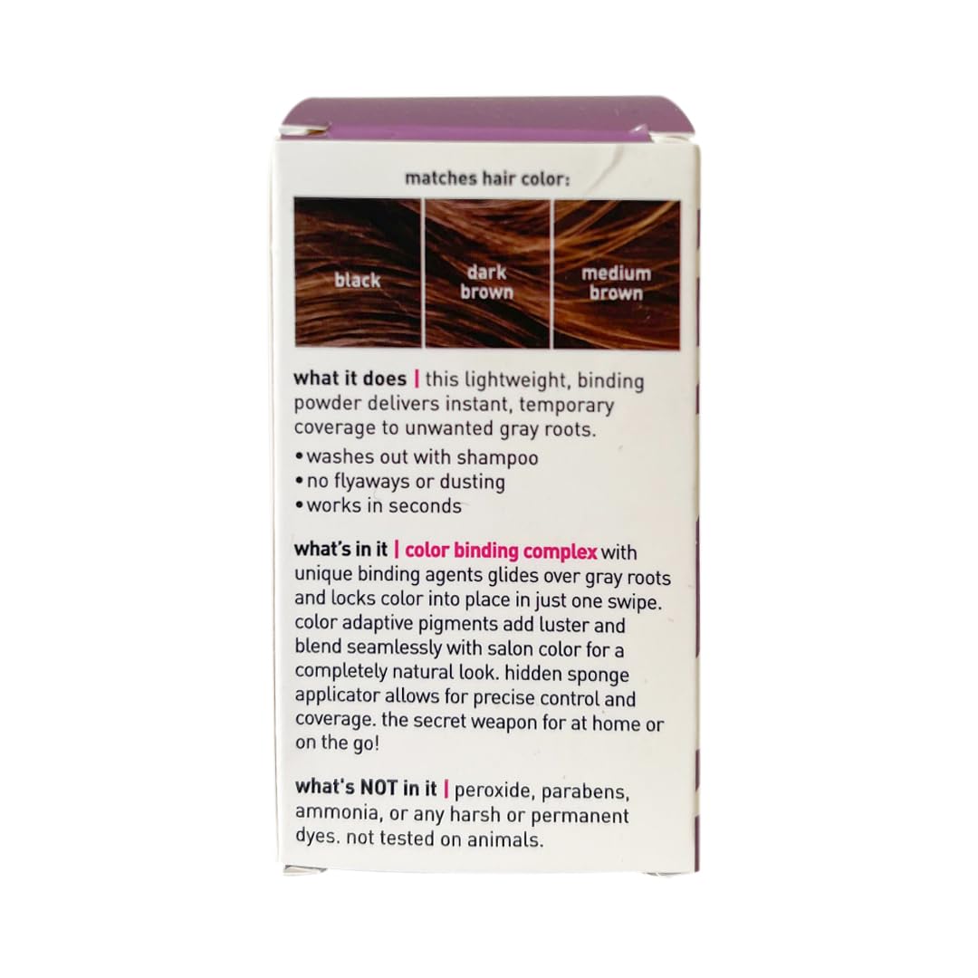 Style Edit Root Touch Up Powder for Dark Brown Hair – 2 Pack | Covers Grays & Roots | Mineral-Infused Concealer
