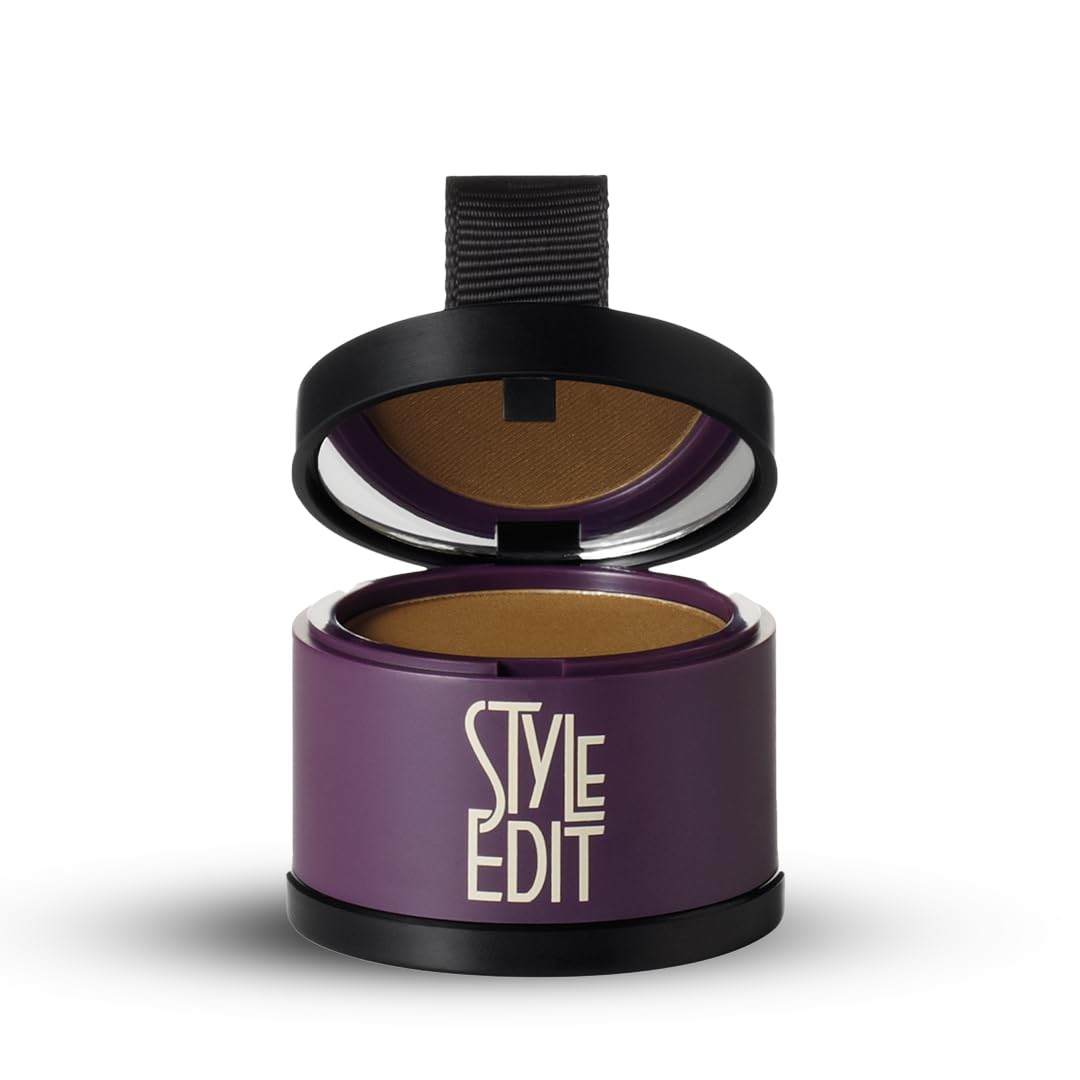 Style Edit Root Touch Up Powder for Medium Brown Hair | Gray Roots Coverage | Mineral-Infused 2-Pack