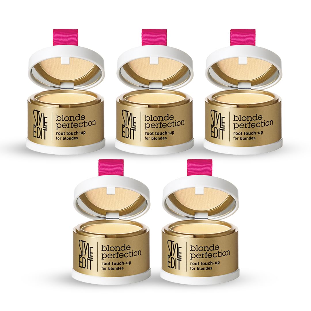 Style Edit Root Touch Up Powder 5-Pack — Light Blonde, Water-Resistant & Mess-Free