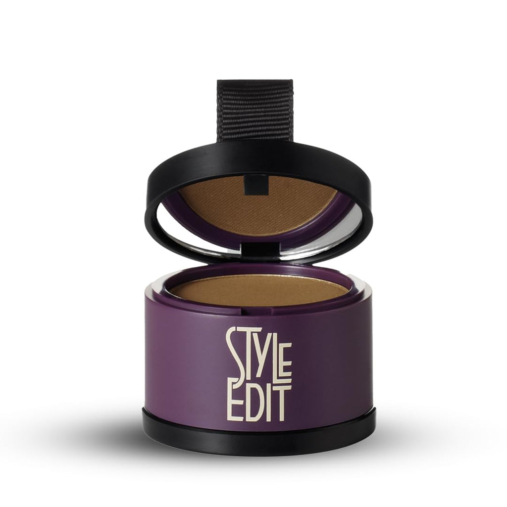 Style Edit Root Touch Up Powder 5 Pack – Quick, Mess-Free Gray Root Coverage (Light Brown)