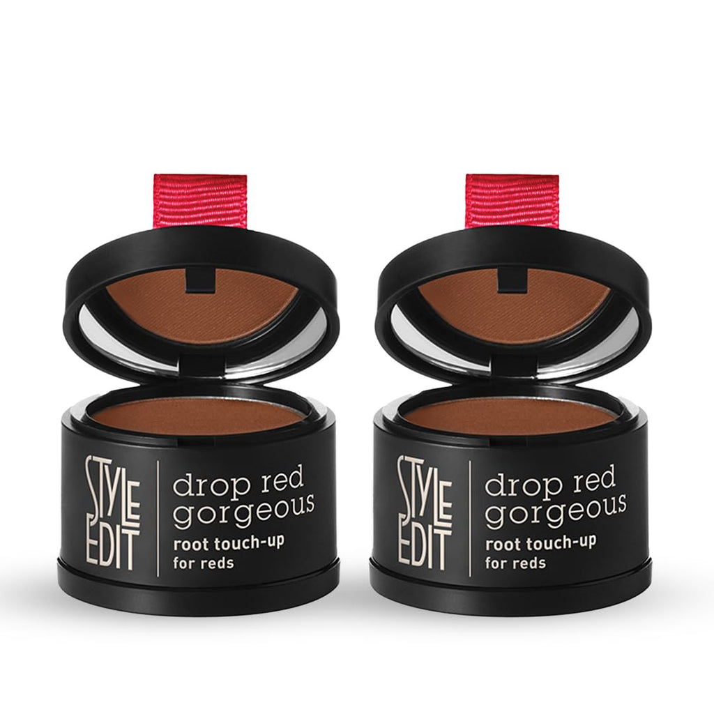Style Edit Root Touch Up Powder for Medium Red Hair | Conceal Gray Roots, 2-Pack