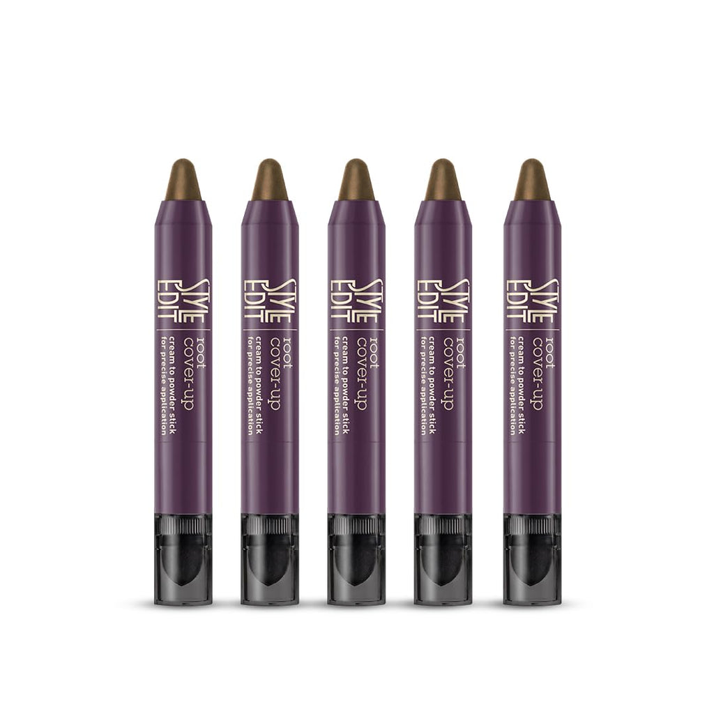 Style Edit Root Touch Up Stick | Temporary Gray Root Concealer in Light Brown | Salon-Quality, Transfer-Resistant