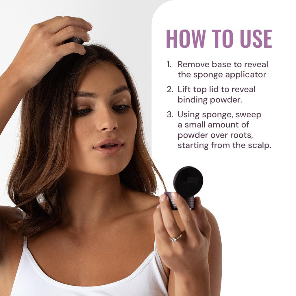 Style Edit Root Touch Up Powder for Dark Brown Hair – 2 Pack | Covers Grays & Roots | Mineral-Infused Concealer