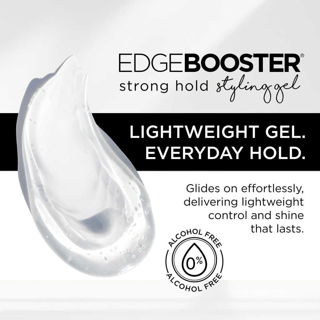 Style Factor EDGE BOOSTER Strong Hold Styling Gel – Alcohol-Free, Camellia Sinensis Seed Oil, Flexible Hold (16.9oz)