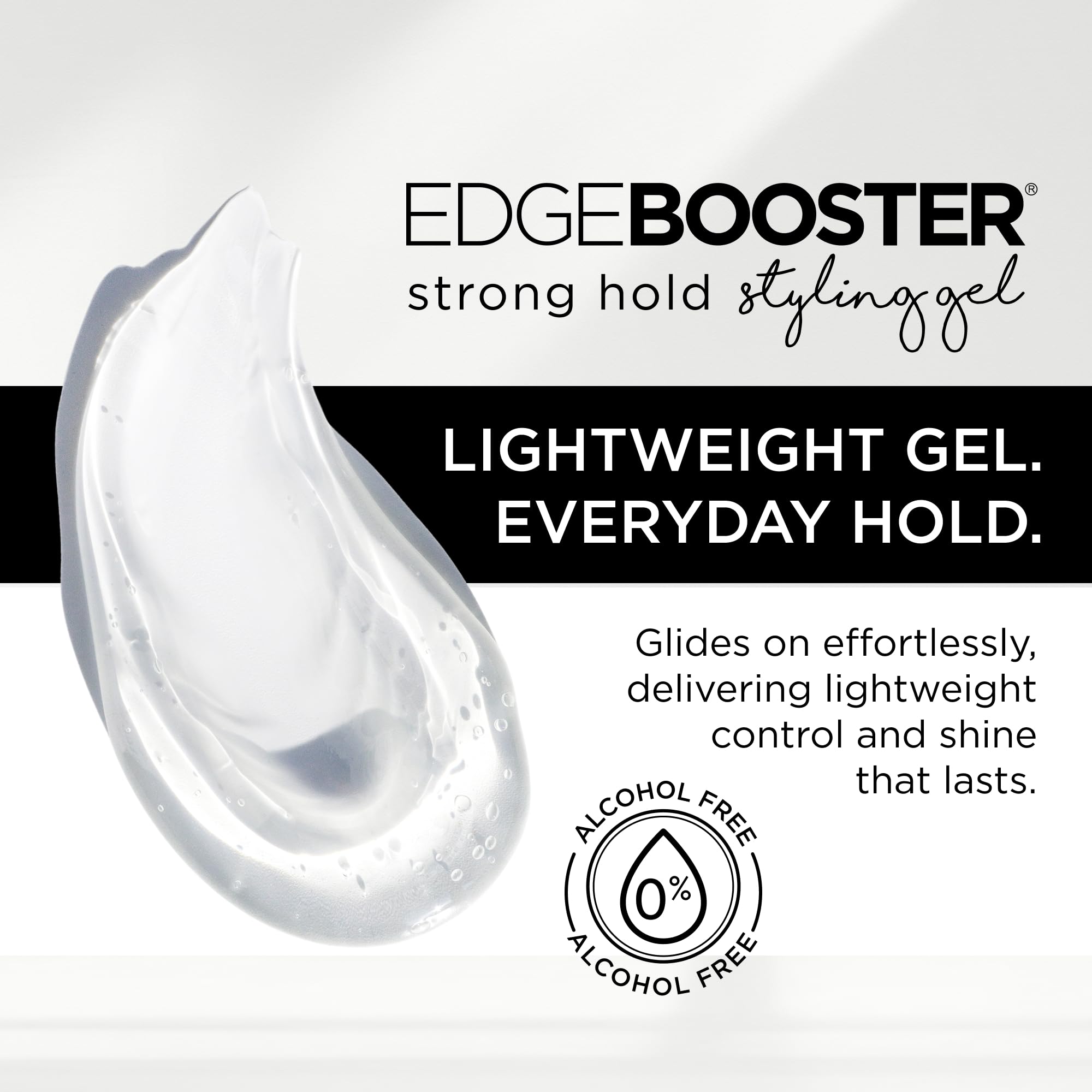Style Factor EDGE BOOSTER Strong Hold Styling Gel – Alcohol-Free, Camellia Seed Oil (16.9oz)