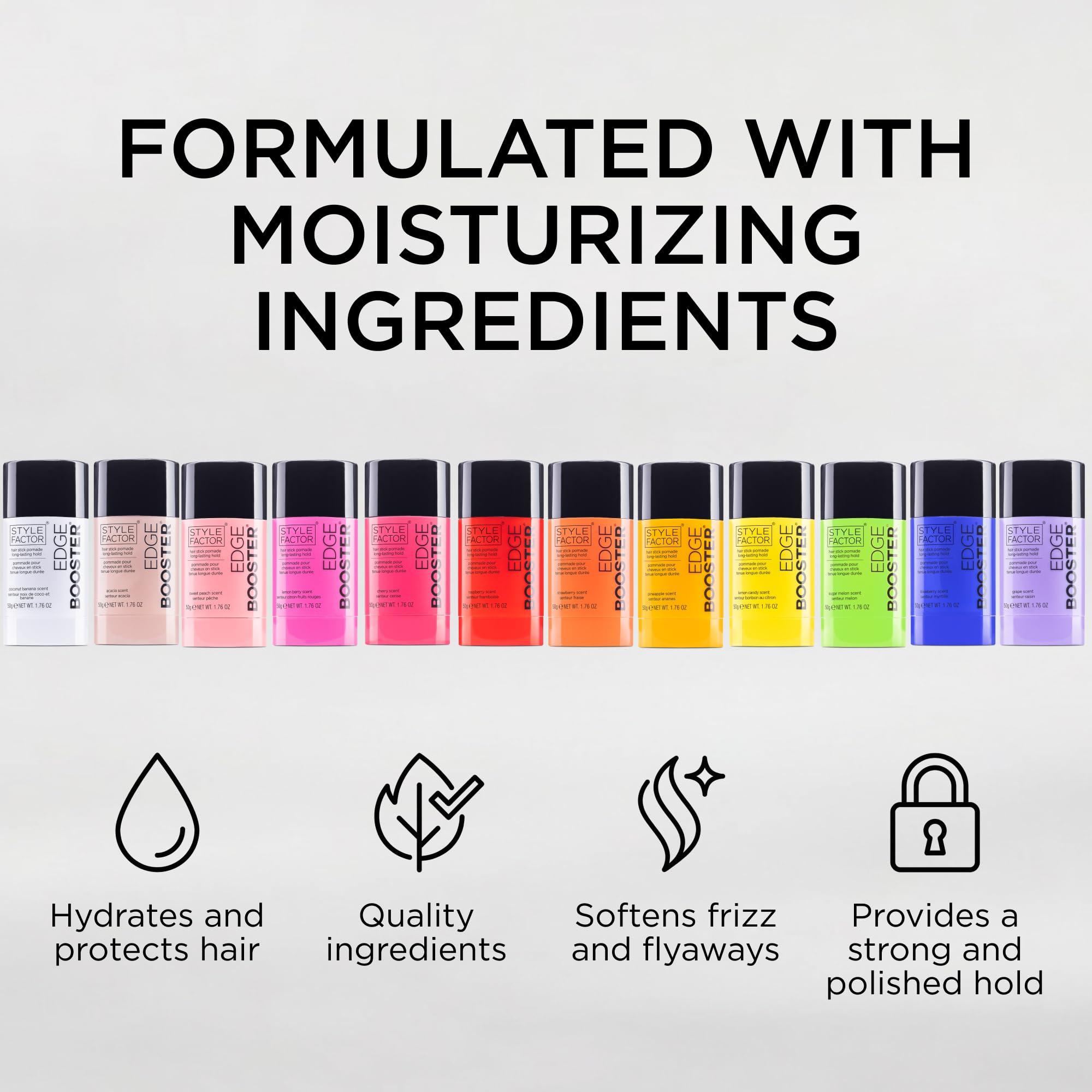 Style Factor Edge Booster Hair Wax Stick – Strong Hold for Edges, Flyaways & Sleek Styles