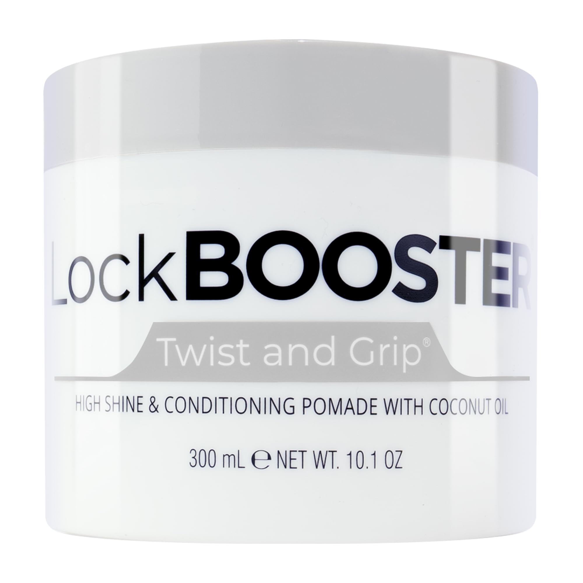Style Factor Lock BOOSTER Twist & Grip Braid Gel (10.1 oz) with Coconut Oil – Strong Hold, Flake-Free, Frizz-Free for Twists, Locs & Braids