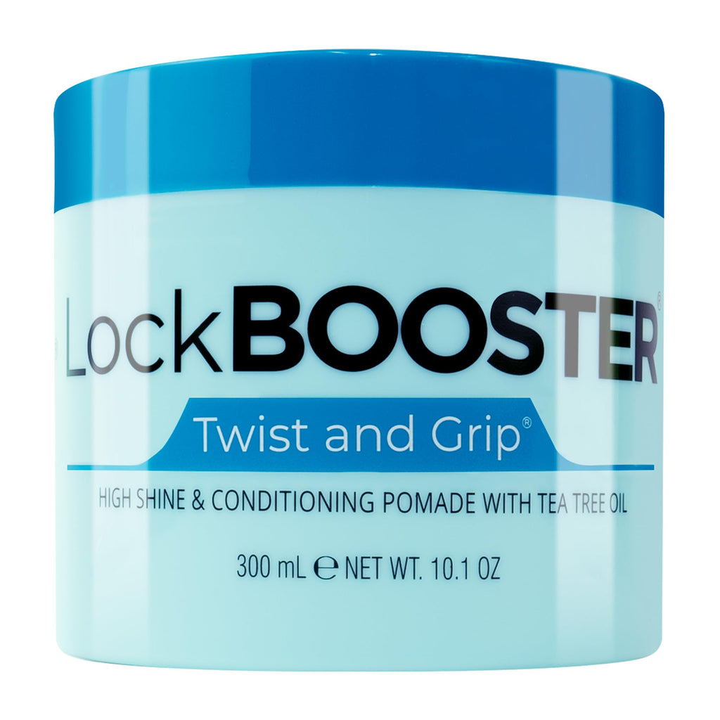 Style Factor Lock BOOSTER Twist & Grip Braid Gel – Strong Hold (10.1 oz) with Tea Tree Oil