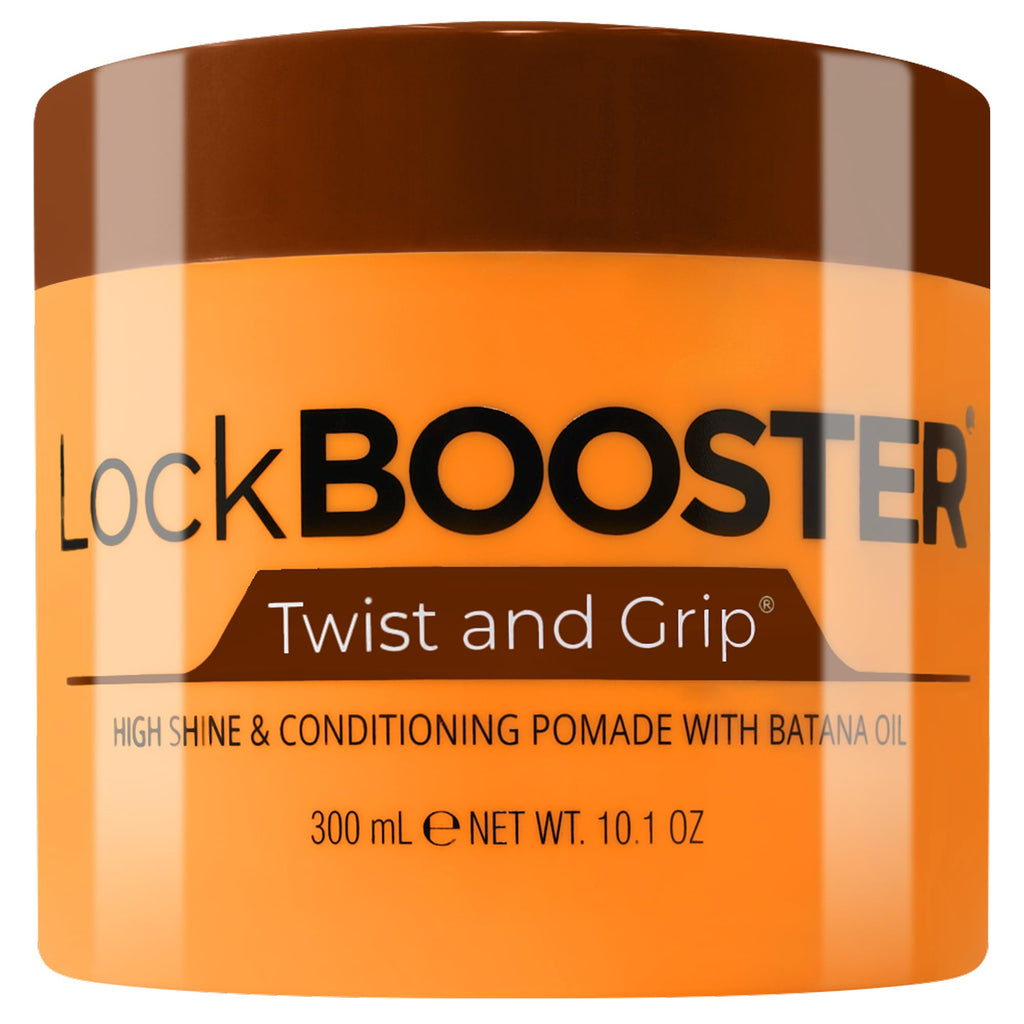 Style Factor Lock BOOSTER Twist & Grip Braid Gel (10.1 oz) – Strong Hold for Twists & Braids