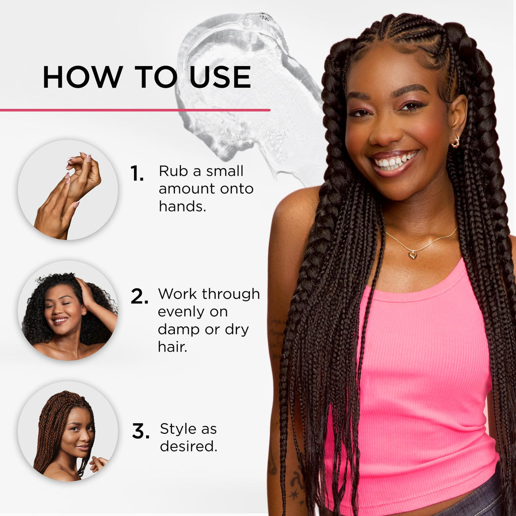 Style Factor Lock BOOSTER Twist & Grip Braid Gel (5 Oz) – Strong Hold, Frizz-Free, Rosemary Oil