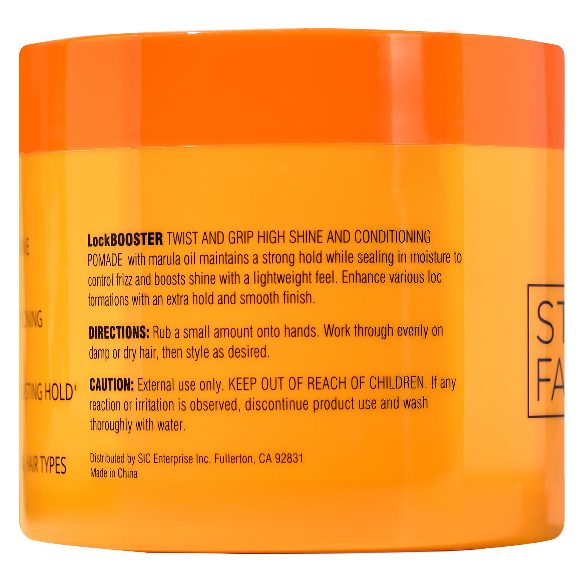 Style Factor Lock BOOSTER Twist & Grip Braid Gel (10.1 Oz.) with Marula Oil — Strong Hold, Flake-Free, Frizz-Free Hair Braiding Gel for Defined & Long-Lasting Twists, Locs & Braids