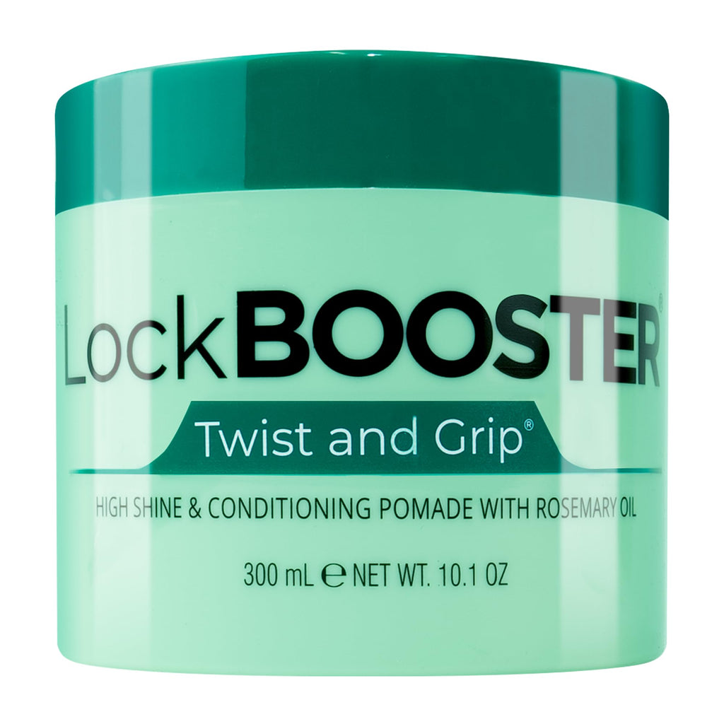 Style Factor Lock BOOSTER Twist & Grip Braid Gel (10.1 oz) with Rosemary Oil | Strong Hold, Flake-Free, Frizz-Free for Twists, Locs & Braids
