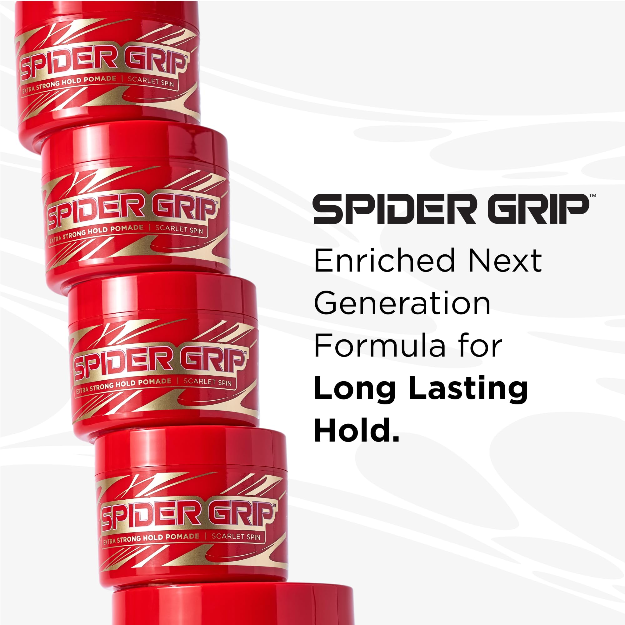 Style Factor Spider Grip Extra Strong Hold Pomade for Braids, Locs & Twists – Castor Oil & Biotin, 10 oz