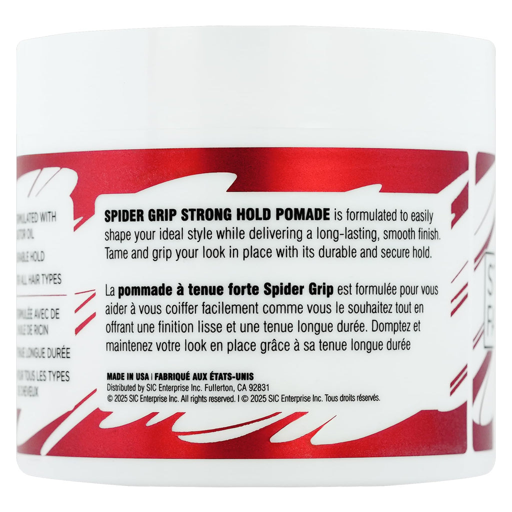 Style Factor Spider Grip Strong Hold Pomade for Braids, Locs & Twists – Castor Oil, 10.1 oz