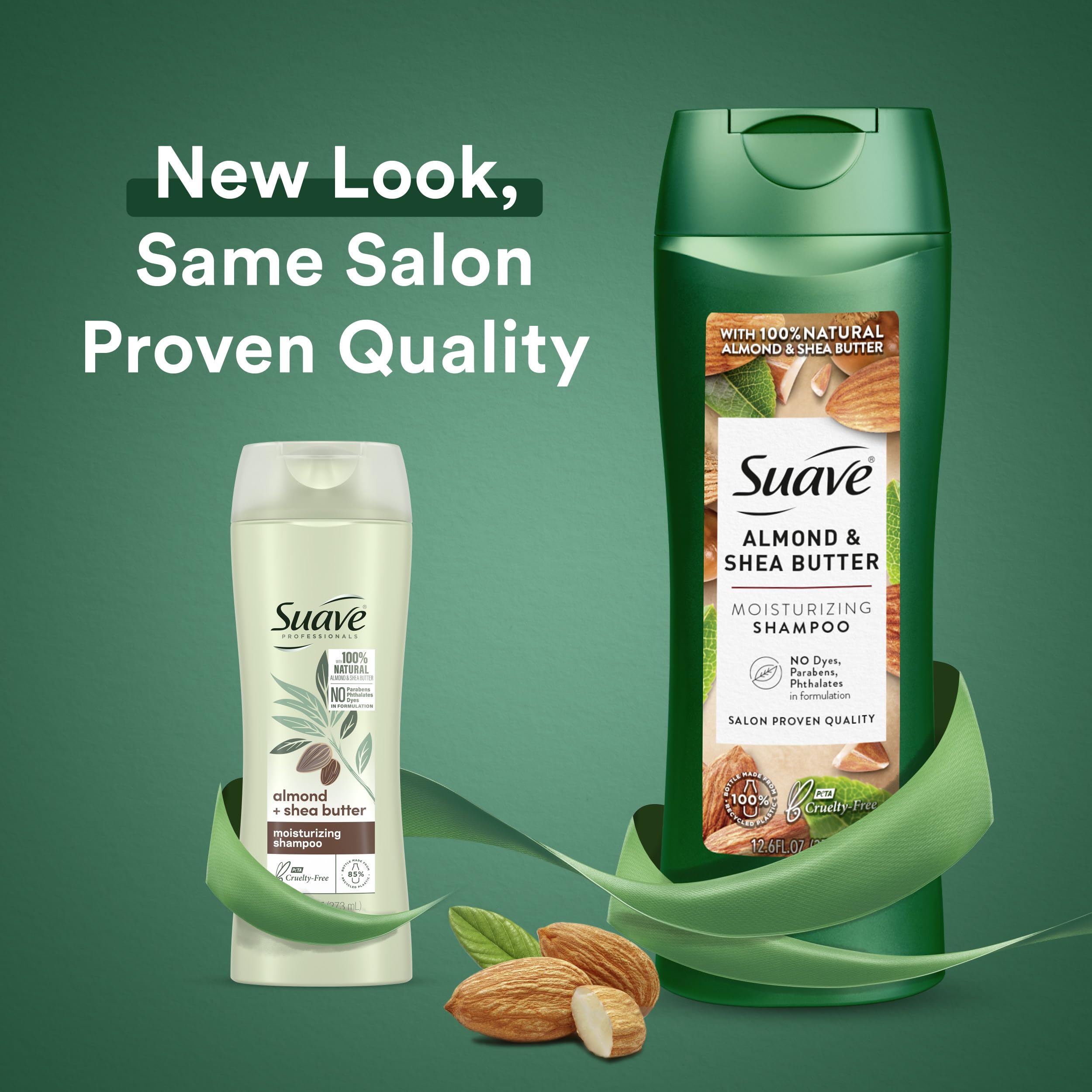 Suave Almond & Shea Butter Moisturizing Shampoo & Conditioner Set – 12.6 oz