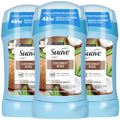 Suave Coconut Kiss 3-Pack Antiperspirant Deodorant for Women – Invisible, Talc-Free, 48H Protection