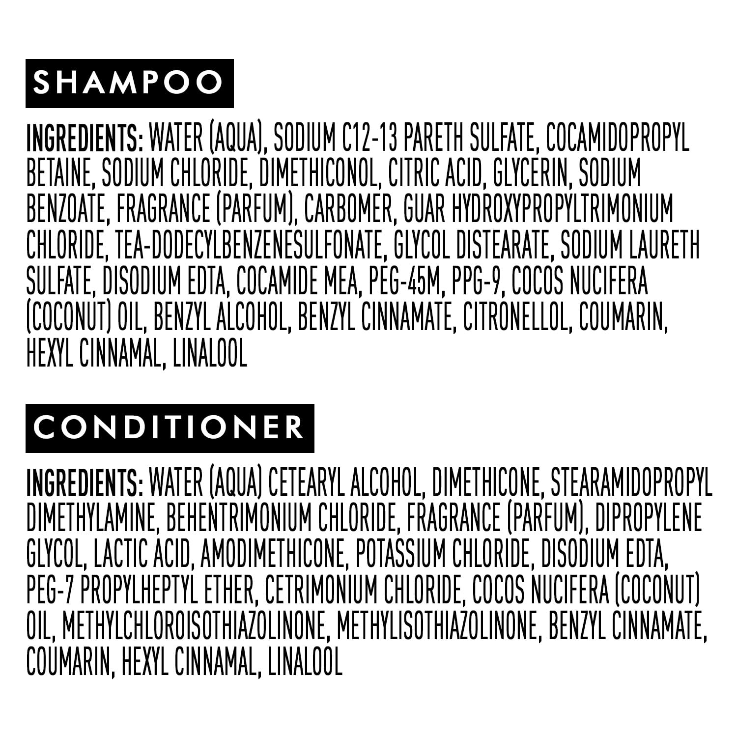 Suave Coconut Oil Infusion Shampoo & Conditioner Set — Hydrating Damage Care, 12.6 oz Each