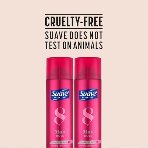 Suave+ Max Hold Hairspray Bundle — Scented & Unscented, 11 oz Each (4-Piece Set) | Cruelty-Free